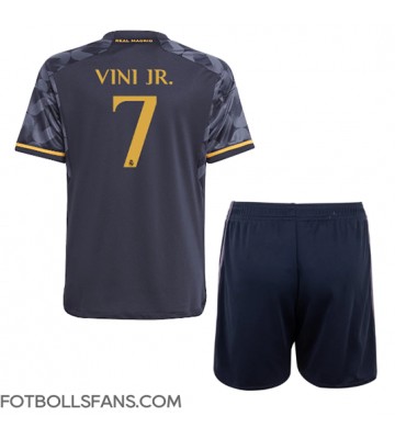 Real Madrid Vinicius Junior #7 Replika Bortatröja Barn 2023-24 Kortärmad (+ Korta byxor)